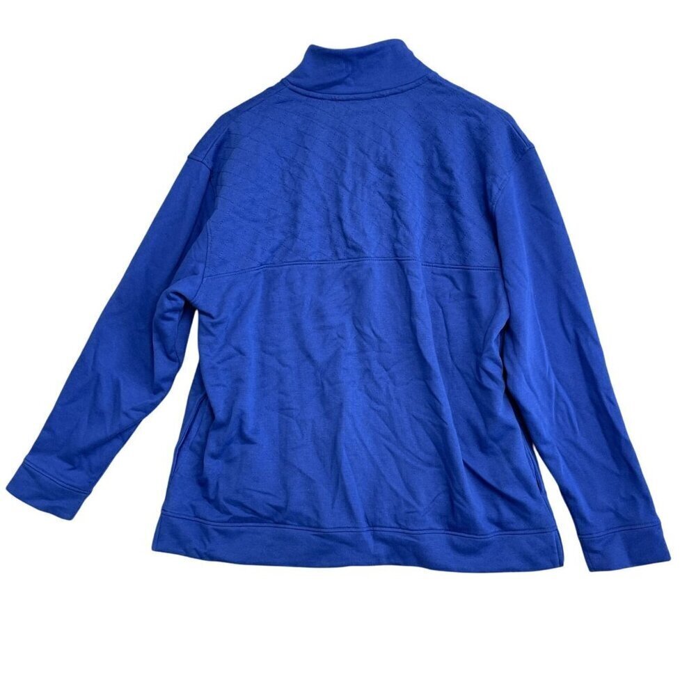 NEW Champion Men's L Blue Quilted Long-Sleeve Pullover Sweatshirt Cotton - Picture 2 of 8